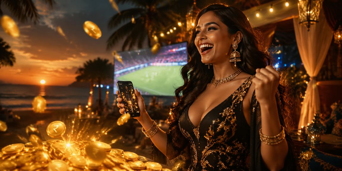 Mobile Casino Player enjoying gaming with Indian Rupee