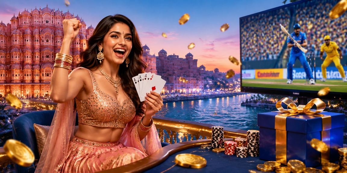 Live Poker game in Jaipur casino room